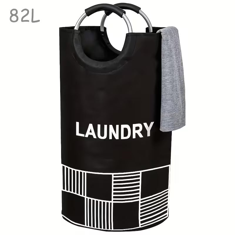 Large Capacity Laundry Basket, Laundry Hamper, Laundry Bag with Handles, Foldable Laundry Basket for Easy Storage, a Very Practical Ironing Accessory
