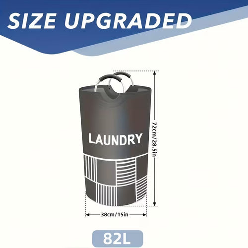 Large Capacity Laundry Basket, Laundry Hamper, Laundry Bag with Handles, Foldable Laundry Basket for Easy Storage, a Very Practical Ironing Accessory