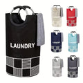 Large Capacity Laundry Basket, Laundry Hamper, Laundry Bag with Handles, Foldable Laundry Basket for Easy Storage, a Very Practical Ironing Accessory