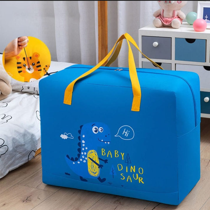(Pack of 2) Storage Bags Cartoon Character Bag Durable Zipper (100 GSM BAG)