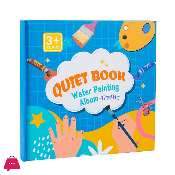 Quiet Book Water Painting Album Creativity DIY Animal & Traffic Drawing Book Educational Toys for Kids